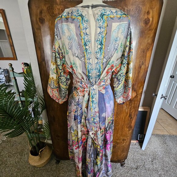Johnny Was silk Midi Dress NWT - Picture 5 of 10